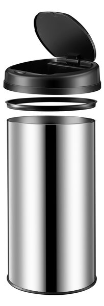 Bezdotykový odpadkový koš 30 l, nerezová ocel 105483
