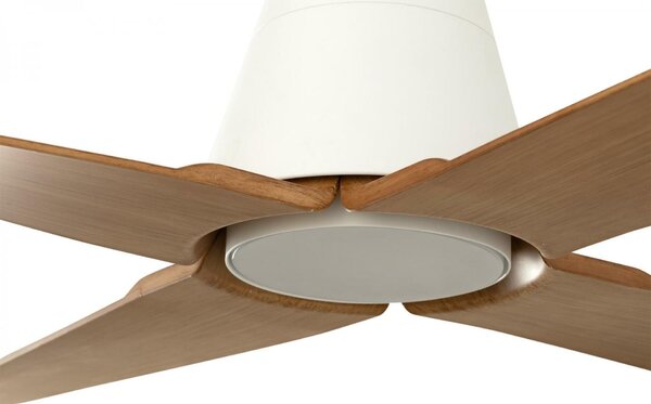 FARO TYPHOON M LED LED stropní ventilátor bílá/dřevo