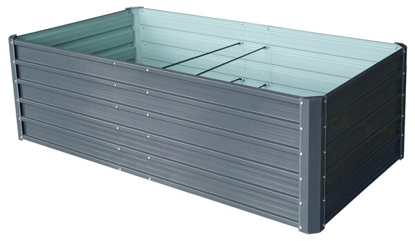 Vyvýšený zahradní záhon BestBerg VZ-940A / 940 l / 180 x 90 x 58 cm / šedá