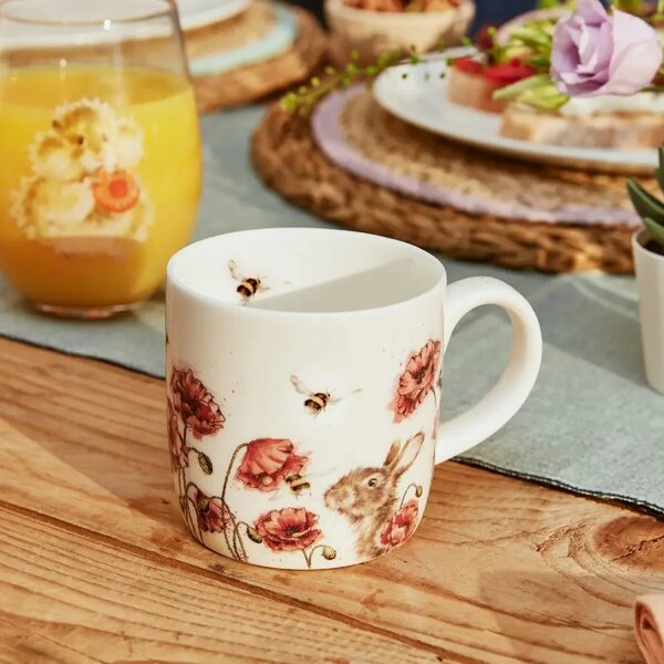Porcelánový hrnek Králík a včely 310 ml