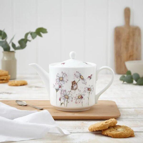 Porcelánová čajová konvice Myška na stonku 1130 ml