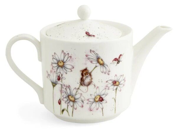 Porcelánová čajová konvice Myška na stonku 1130 ml