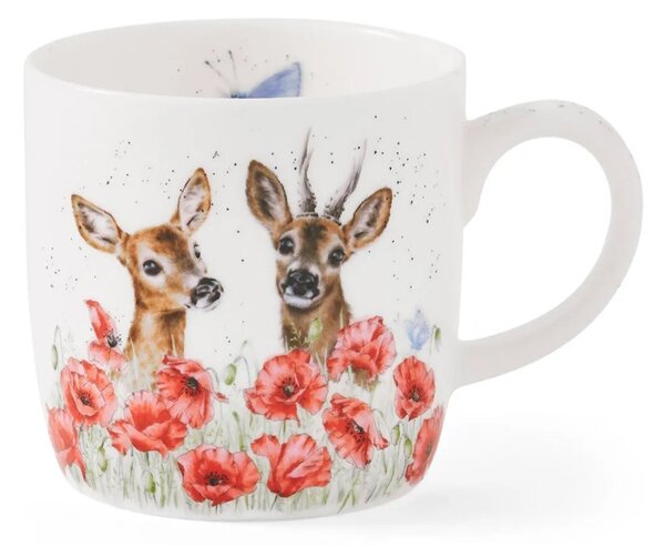 Porcelánový hrnek Jeleny na makovém poli 310 ml