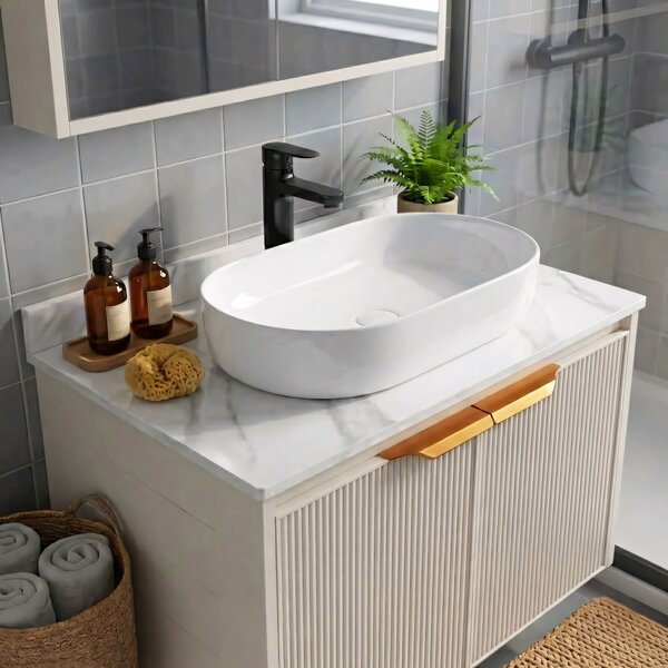 Koupelnová sestava nábytku s deskou Marti 60cm Beige