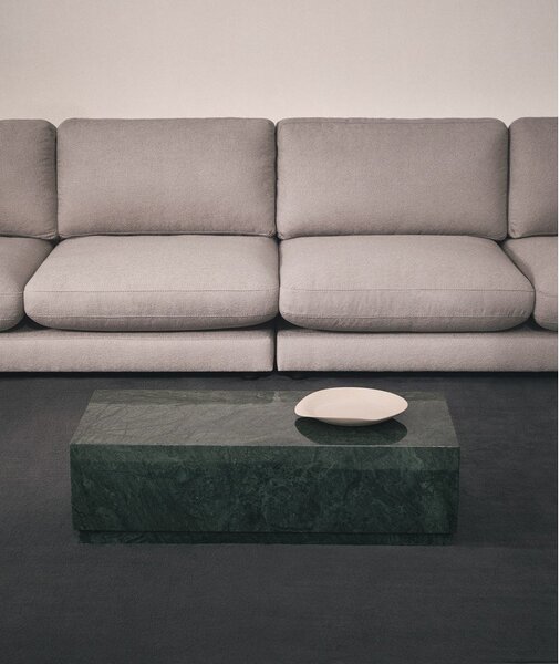 Zelený mramorový konferenční stolek 50x100 cm Sorein – Kave Home