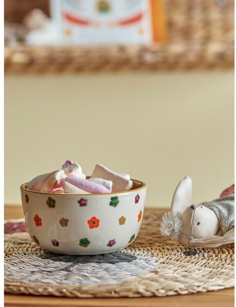 Béžová dětská miska z kameniny ø 12 cm Addy – Bloomingville Mini