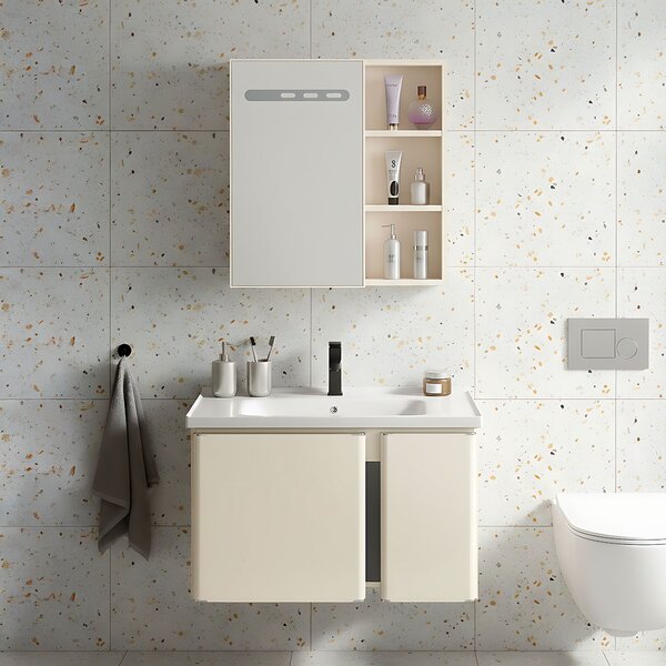 Sada koupelnového nábytku s umyvadlem Tula 60cm Beige