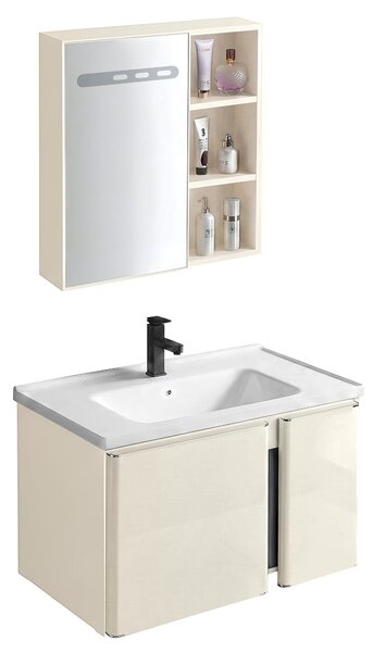 Sada koupelnového nábytku s umyvadlem Tula 60cm Beige