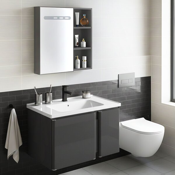 Sada koupelnového nábytku s umyvadlem Tula 60cm Grey
