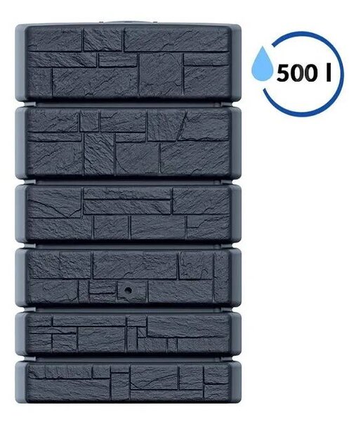 PROSPERPLAST Sud na dešťovou vodu TOWER STONE antracit 500l