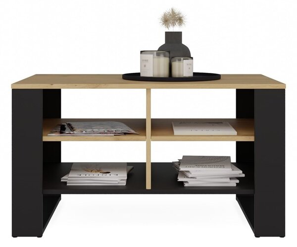 TP Living Konferenční stolek LAWA Modern 4P Slim dub artisan/černý