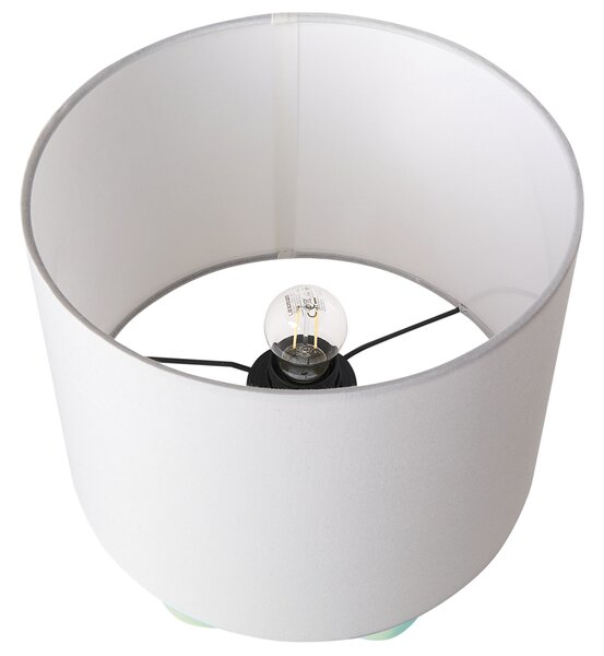 Stolní lampa ABBIE Keramika Světle zelená