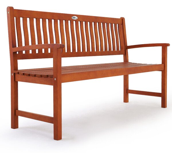 Zahradní lavice MAXIMA, 152x55x90 cm, přírodní hnědá Casaria