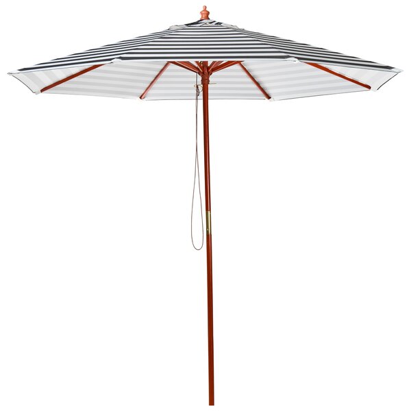 Slunečník 260 cm FERENTILLO Černá/Bílá