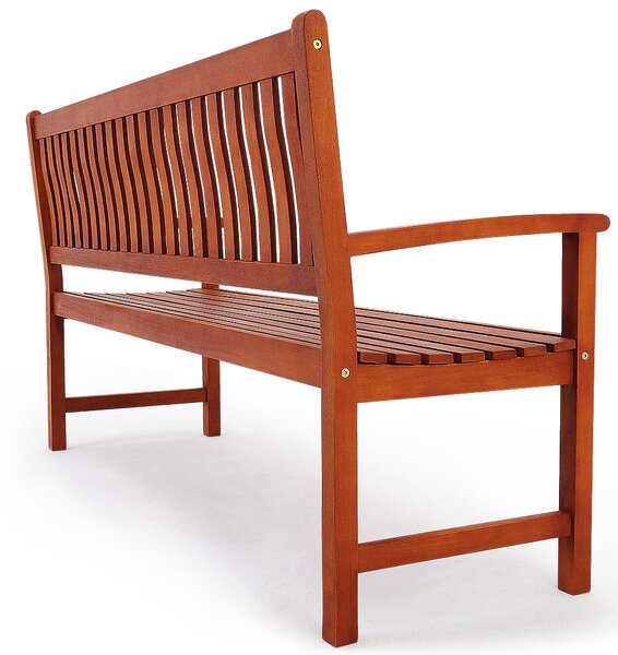 Zahradní lavice MAXIMA, 152x55x90 cm, přírodní hnědá Casaria