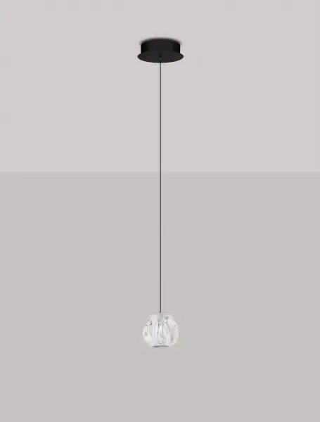 LED černý designový lustr Ifos
