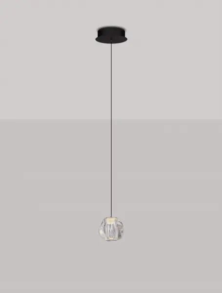 LED černý designový lustr Ifos