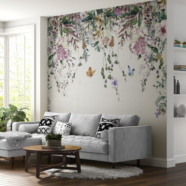 Fototapety Věnec z květin, Fototapety květiny, u30601d1 : uwalls.cz