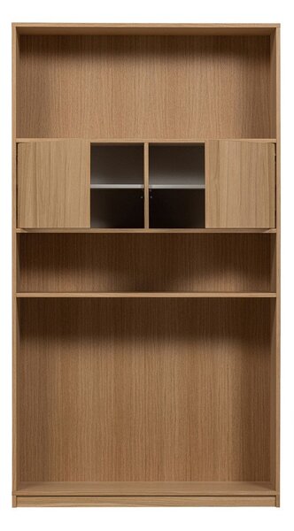 Modulární knihovna v dekoru dubu v přírodní barvě 110x199 cm Modulair – vtwonen