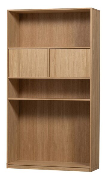 Modulární knihovna v dekoru dubu v přírodní barvě 110x199 cm Modulair – vtwonen