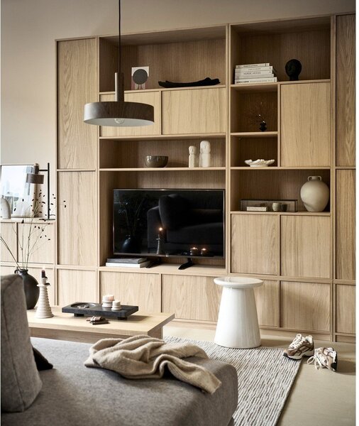 Modulární knihovna v dekoru dubu v přírodní barvě 110x199 cm Modulair – vtwonen