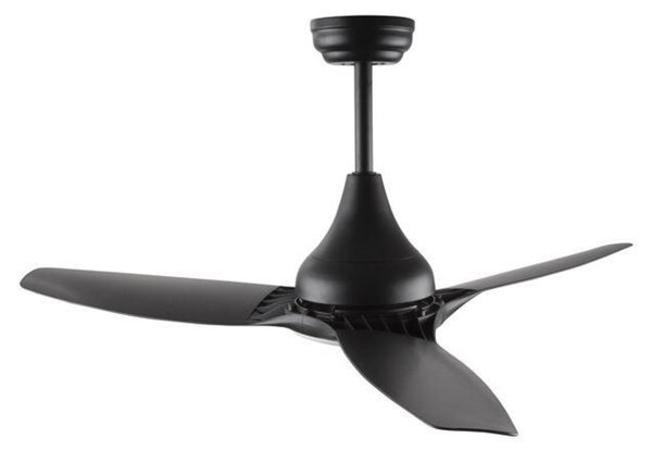 NOVA LUCE stropní ventilátor se světlem SAMOA tělo z oceli matná bílá a sklo 3ABS bílé listy LED 18W 3000K 5267302