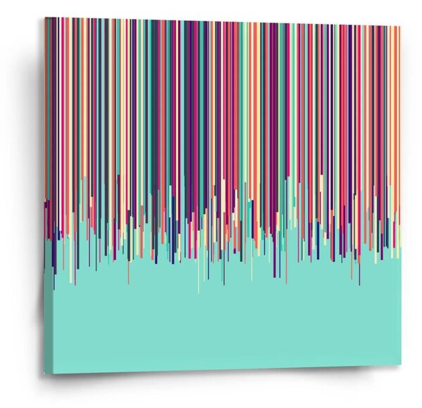 Sablio Obraz Stékající barva - 110x110 cm