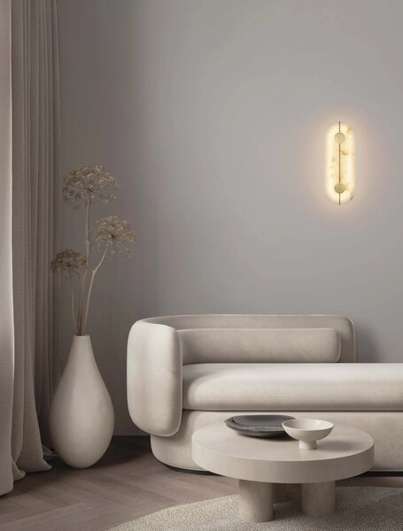 LED mosaz zlatá nástěnné svítidlo Aider