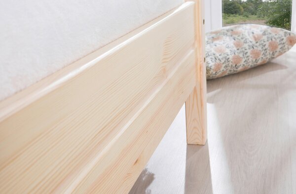 POSTEL, 90/200 cm barvy borovice MID.YOU - Jednolůžkové postele, Online Only