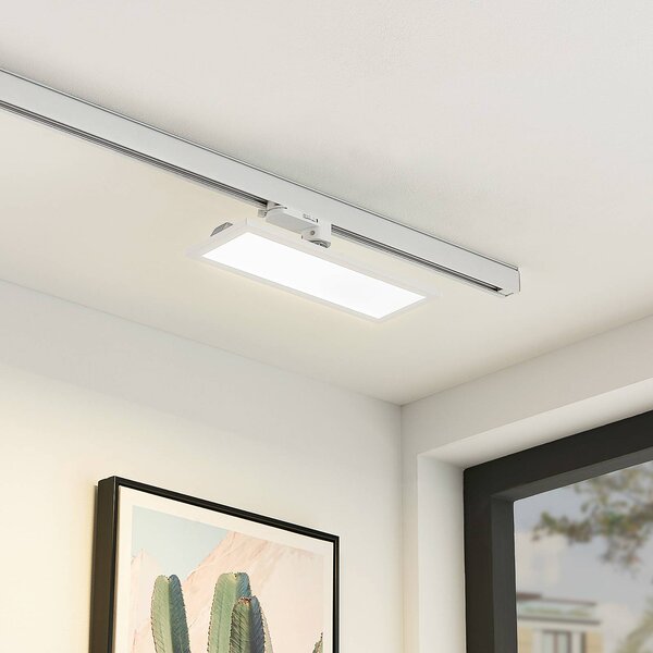 Arcchio Hairis 3-fázový LED panel bílý 4000 K, Bílá / opál, Pracovna / kancelář, Plast, Moderní
