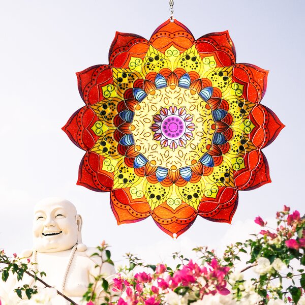 Zahradní větrná dekorace Mandala Bengal 25 cm