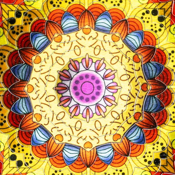 Zahradní větrná dekorace Mandala Bengal 25 cm