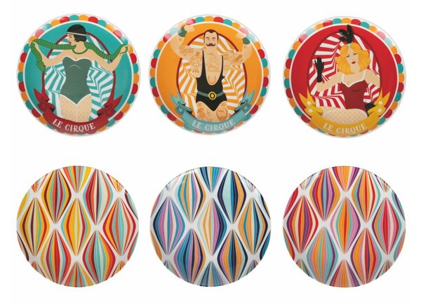 Sada 6 porcelánových dezertních talířů Villa d'Este Le Cirque, ø 19,2 cm