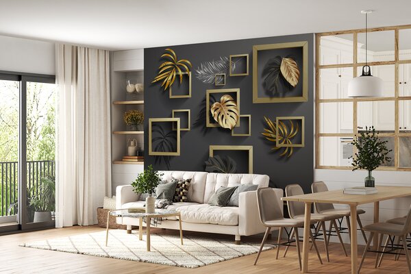 Fototapety Listy v rámech, Fototapety abstraktní, u77858d1 : uwalls.cz