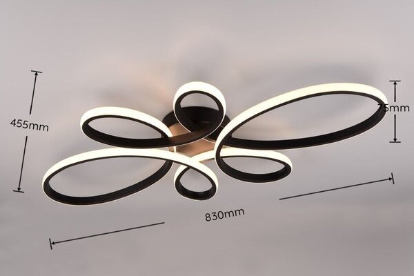 Trio T645619132 LED přisazené stropní svítidlo FLY | 32W integrovaný LED zdroj | 3900lm | 3000K
