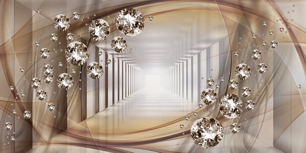 Fototapety Kamenný tunel, Fototapety 3D, Fototapety 3d tunel, u79958d2 : uwalls.cz