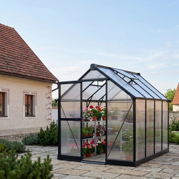 Skleník 210 x 183 x 193 cm, zesílená konstrukce, polykarbonát 6 mm