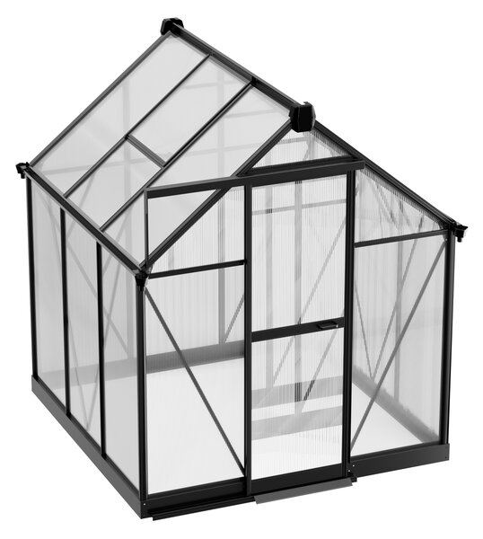 Skleník 210 x 183 x 193 cm, zesílená konstrukce, polykarbonát 6 mm