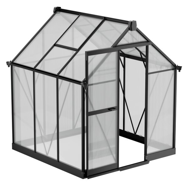 Skleník 210 x 183 x 193 cm, zesílená konstrukce, polykarbonát 6 mm