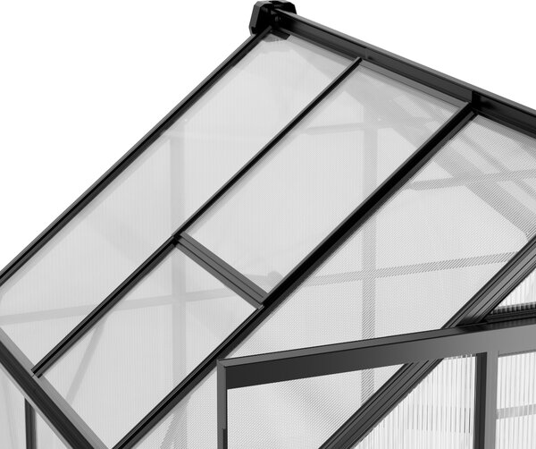 Skleník 210 x 183 x 193 cm, zesílená konstrukce, polykarbonát 6 mm