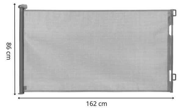 Bezpečnostní zábrana rolovací 7-80 cm SPRINGOS HA7524 šedá