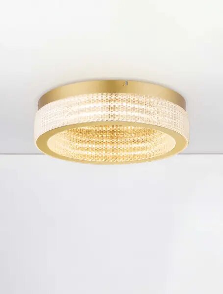 LED stmívatelné platinum zlaté moderní stropní svítidlo Kinara