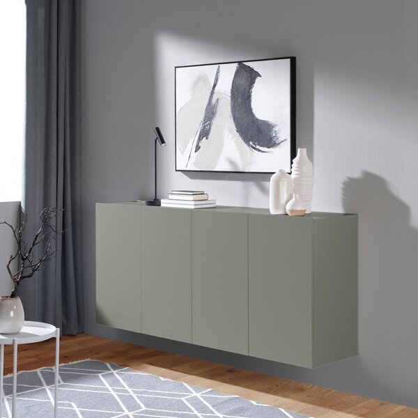 ŠIROKÁ KOMODA, zelená, 180/80/42 cm Hom`in - Online Only komody, Online Only