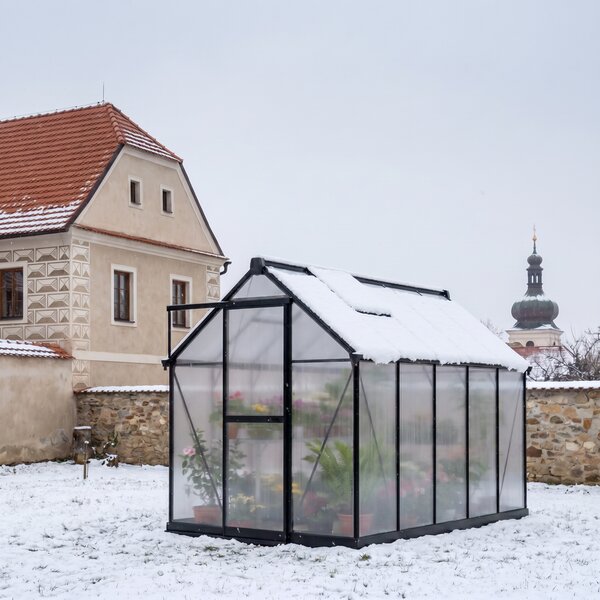 Skleník 210 x 183 x 248 cm, zesílená konstrukce, polykarbonát 6 mm