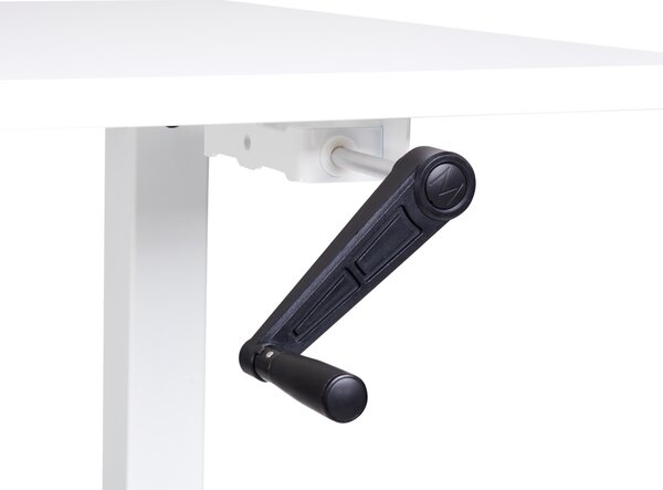 Manuálně výškově nastavitelný pracovní stůl DESTINES 160 cm 72 cm Bílá