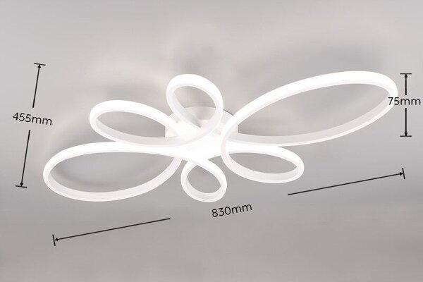 Trio T645619131 LED přisazené stropní svítidlo FLY | 32W integrovaný LED zdroj | 3900lm | 4000K