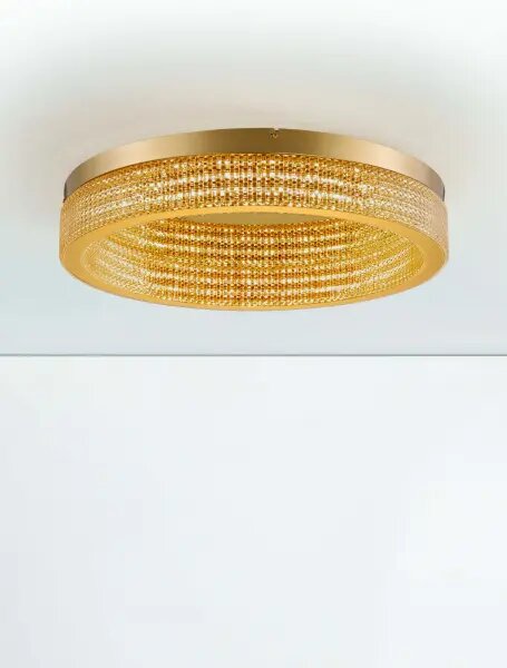 LED stmívatelné platinum zlaté moderní stropní svítidlo Kinara 2
