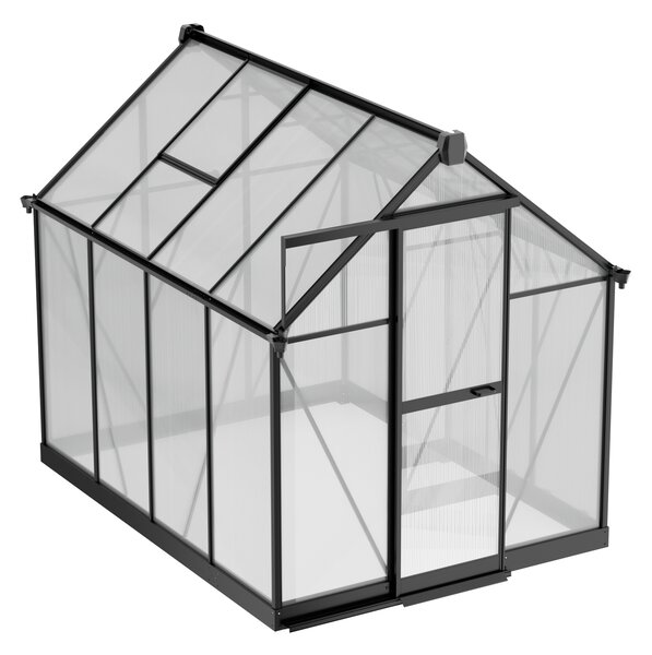 Skleník 210 x 183 x 248 cm, zesílená konstrukce, polykarbonát 6 mm
