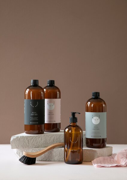 Simple Goods Skleněný dávkovač tekutého mýdla na ruce Hand Soap - 500 ml SIG105