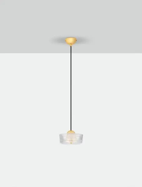 LED platinum zlatý designový lustr Keros 211